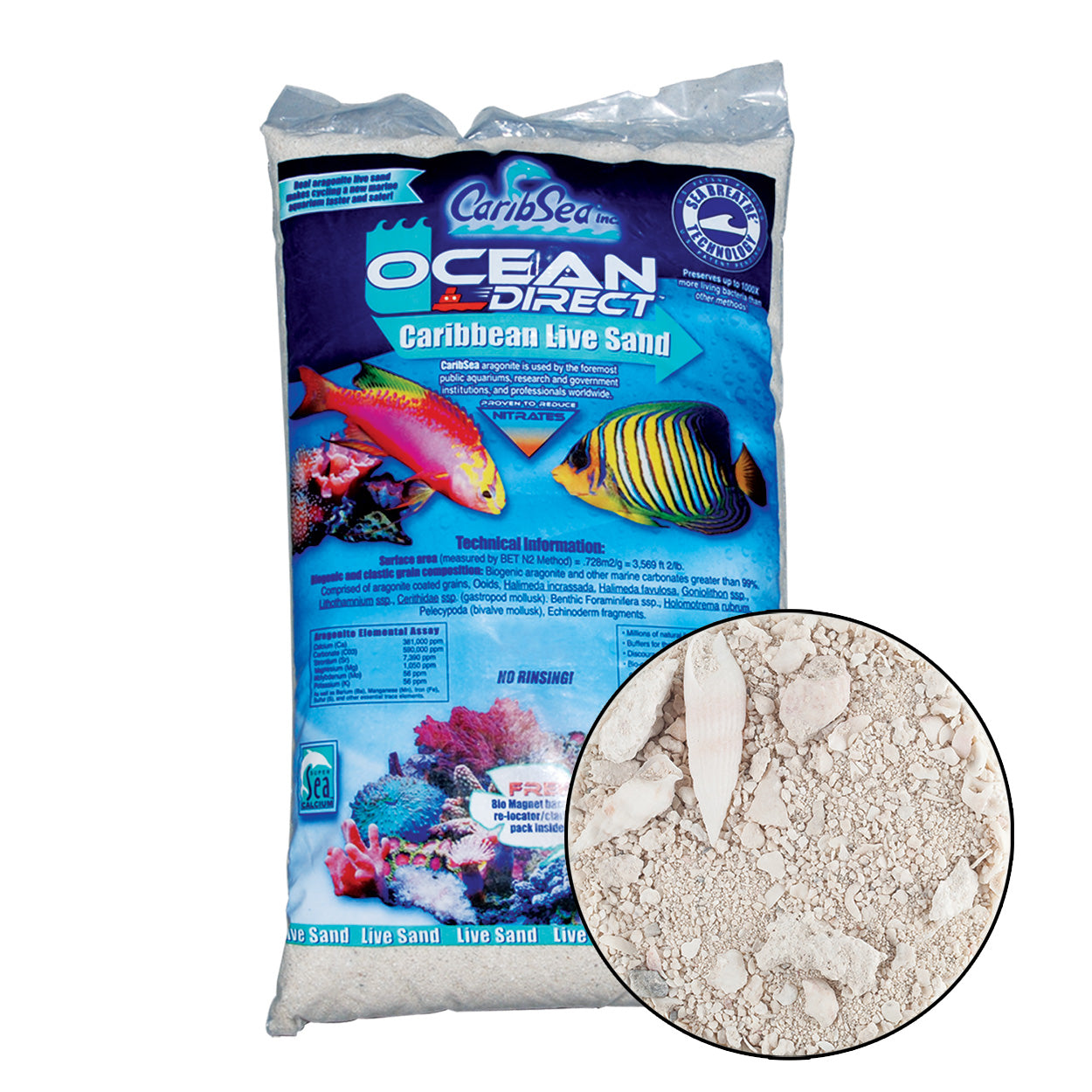 Ocean Direct Caribbean Live Sand - 40 lb
