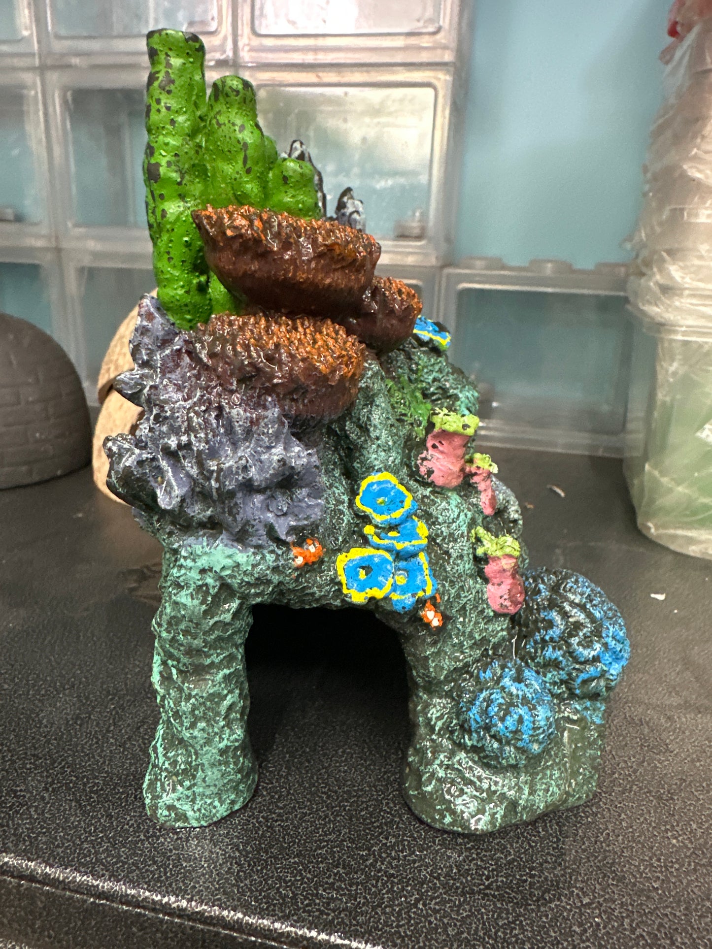 Resin Full Color Aquarium Decoration 6" x 5" x 6"h