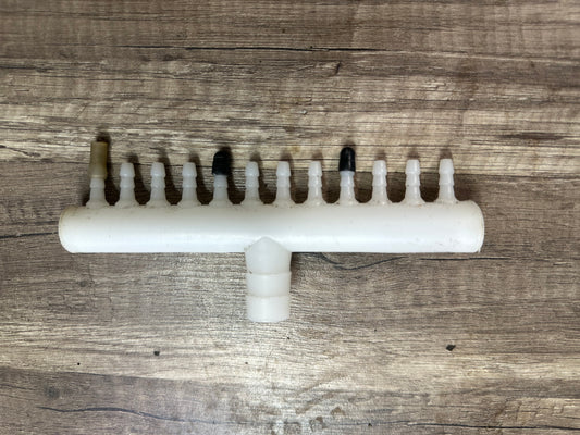 USED uxcell 8mm to 4mm 12 Way Aquarium Air Line Tubing Splitter Connector Fish Tank Plastic Air Flow Divider Oxygen Splitter Lever Valve
