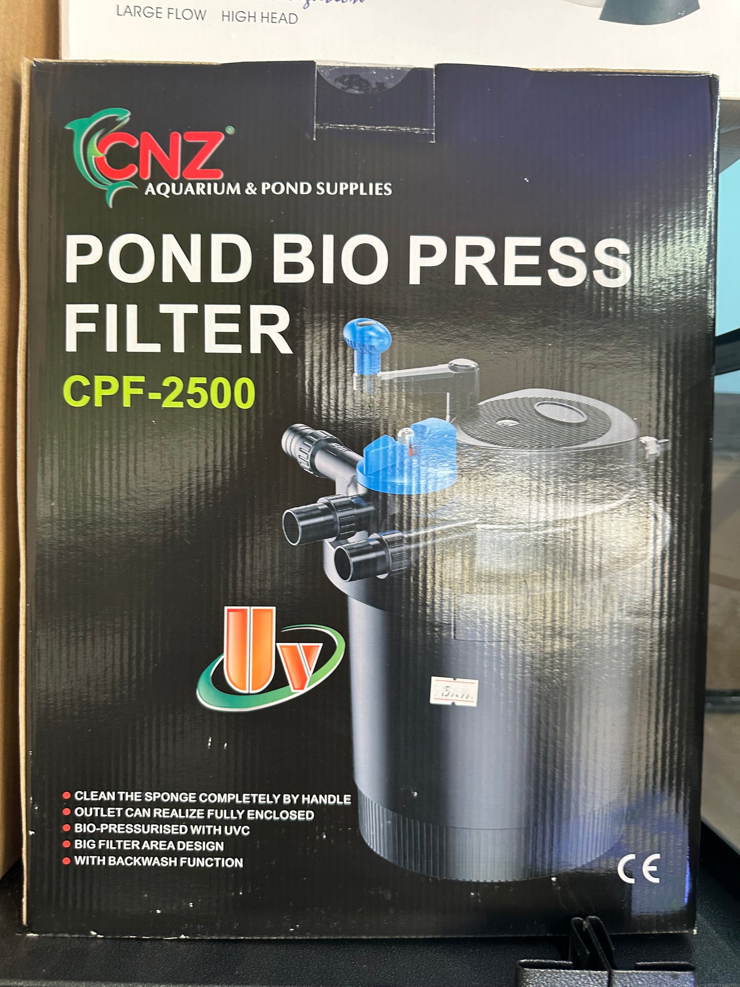 CNZ CPF-2500 Bio Pressure Pond Filter with 13w Clarifier with 1200 GPH Pump, Up to 1600 Gallon