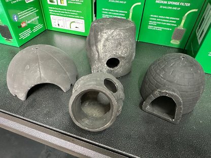 Aquarium Cave SET of 4