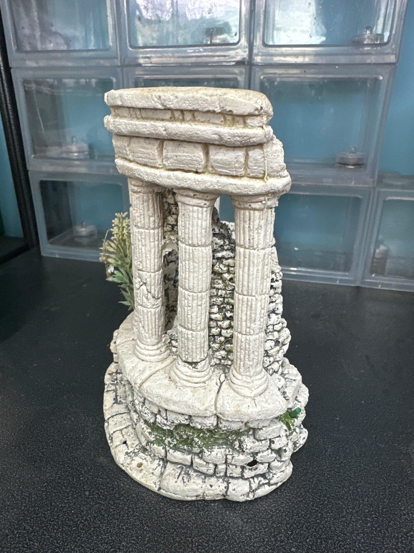 Ancient Ruins Roman Columns Ornament Decoration Aquarium Fish Tank 5" x 7"h
