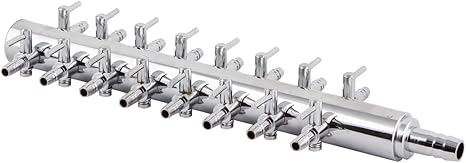 uxcell Aquarium 16 Way Inline Manifold Air Flow Pump Tubing Splitter Lever Control Valve
