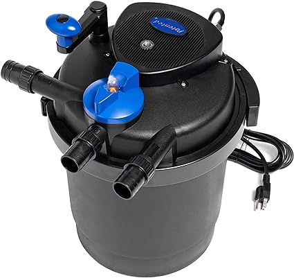 CPF-2500 Bio Pressure Pond Filter with 13w Clarifier with 1200 GPH Pump, Up to 1600 Gallon