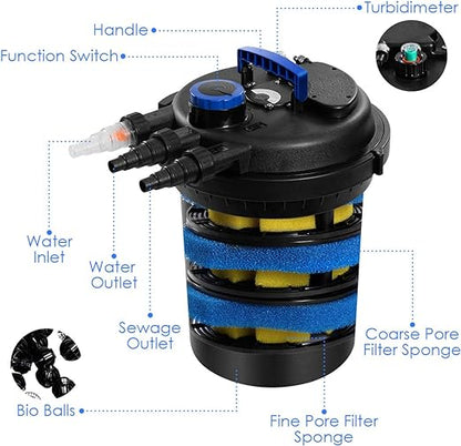 Pressure Pond Machine 10000L for Pond Water 4000GAL