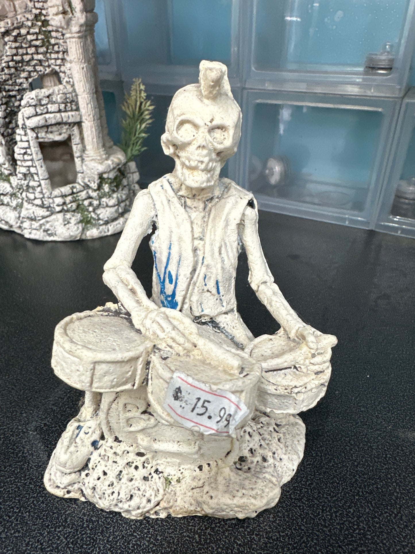 Sunken Skeleton Aquarium Ornament
