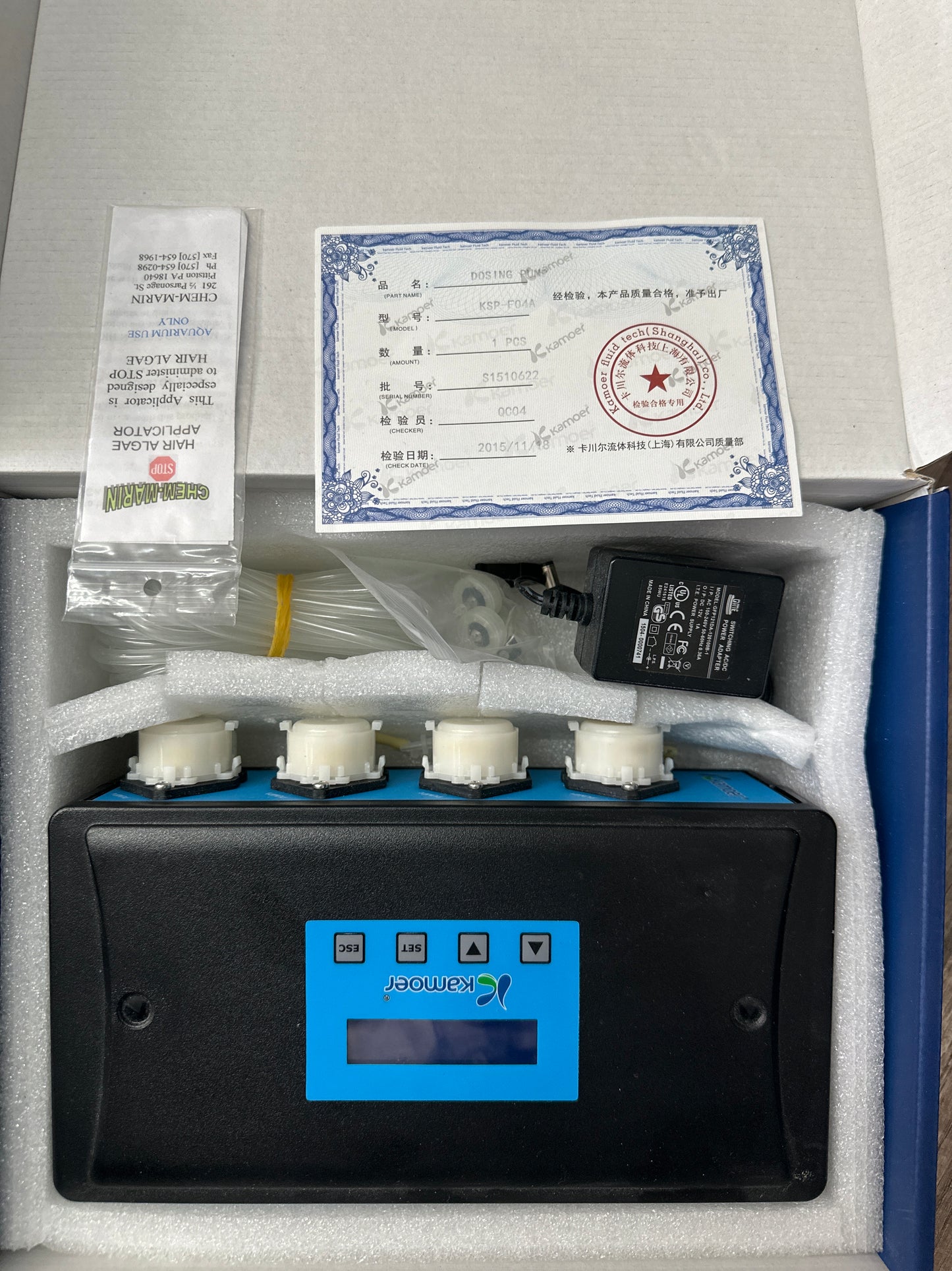 NEW-KAMOER DOSING PUMP 4 CHANNEL SLAVE (DOSING PUMP MODEL:KSP-F