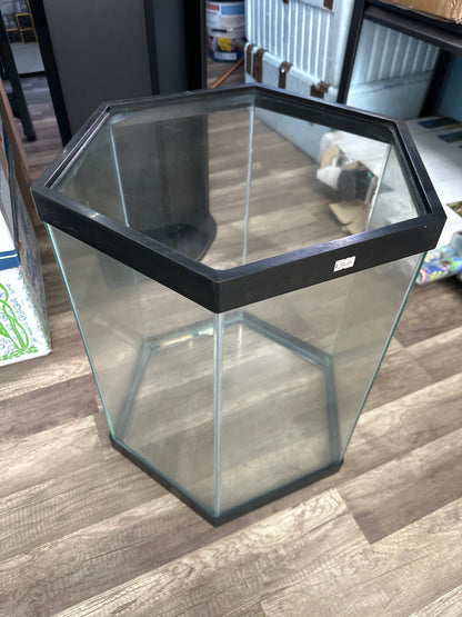 Hexagon Aquarium Tank Large USED