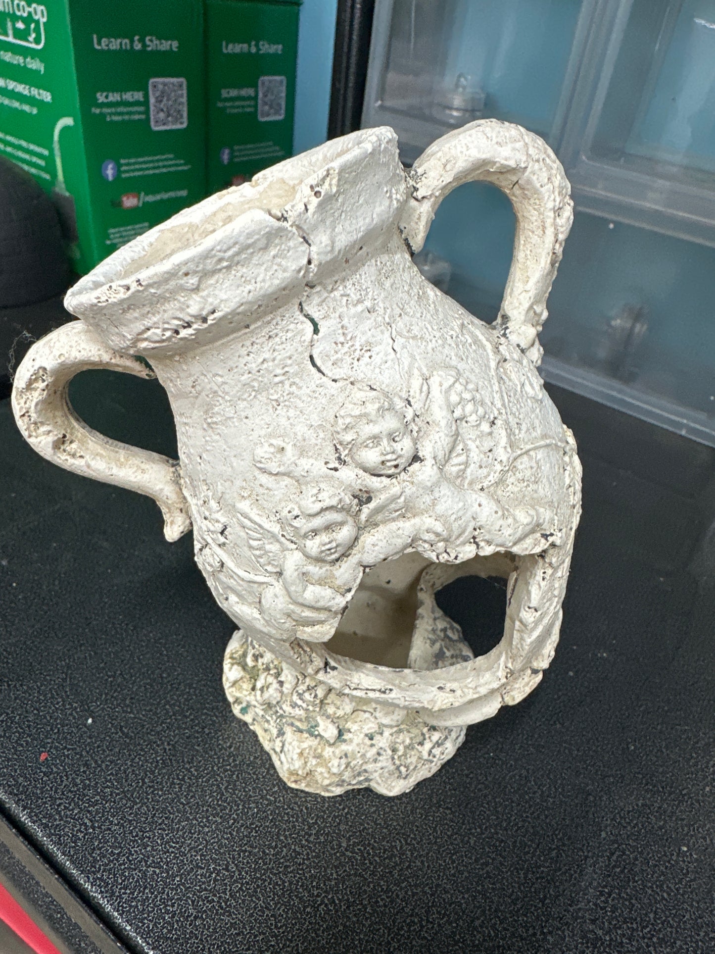 Imagitarium Aquatic Decor Gallipot, 5" L X 3" W X 6" H