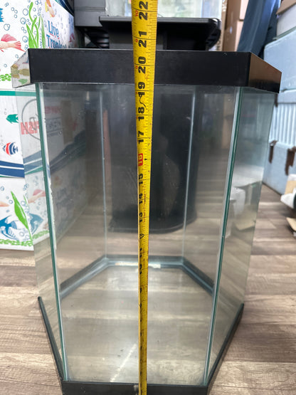 Hexagon Aquarium Tank Large USED