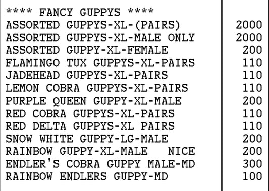Pick Your Guppy