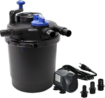 CPF-2500 Bio Pressure Pond Filter with 13w Clarifier with 1200 GPH Pump, Up to 1600 Gallon